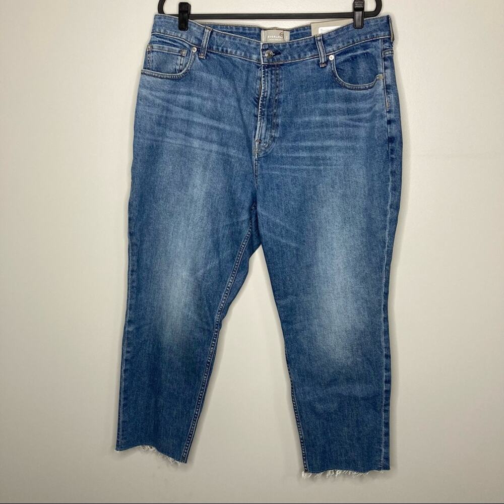 NWT EVERLANE The Curvy Cheeky Jeans High Rise 35 Ankle